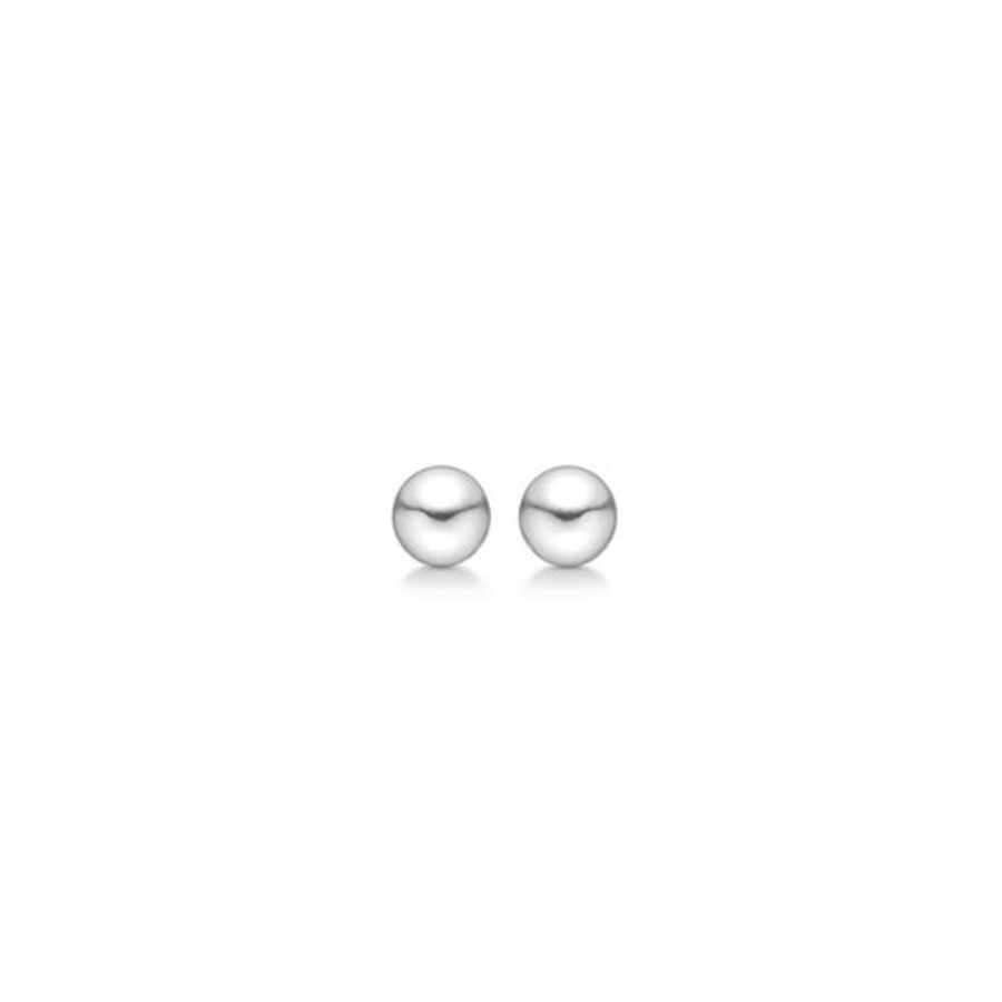 Jewellery Mads Z | Silver Earrings Ball 3 Mm