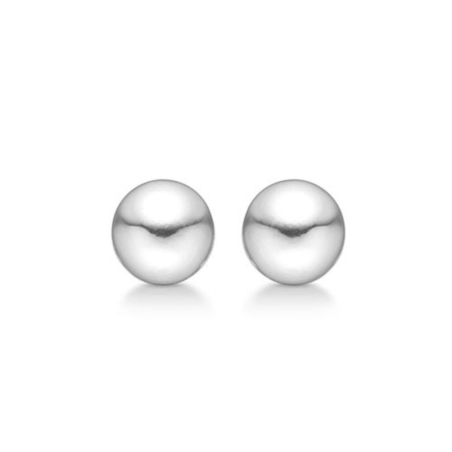 Jewellery Mads Z | Silver Earrings Ball 7 Mm