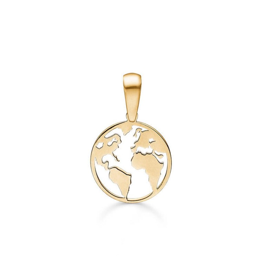 Jewellery Mads Z | 9 Kt. Gold Pendant World