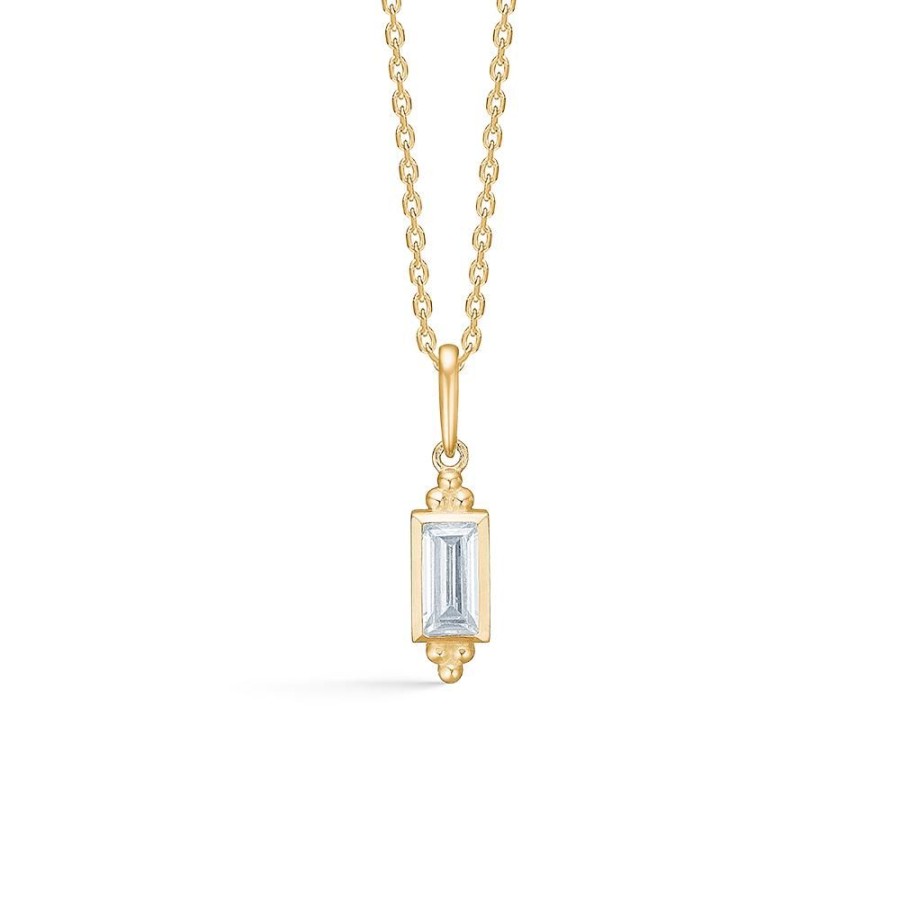 Jewellery Mads Z | Mille Pendant In 8 Ct. Gold With Zirconia