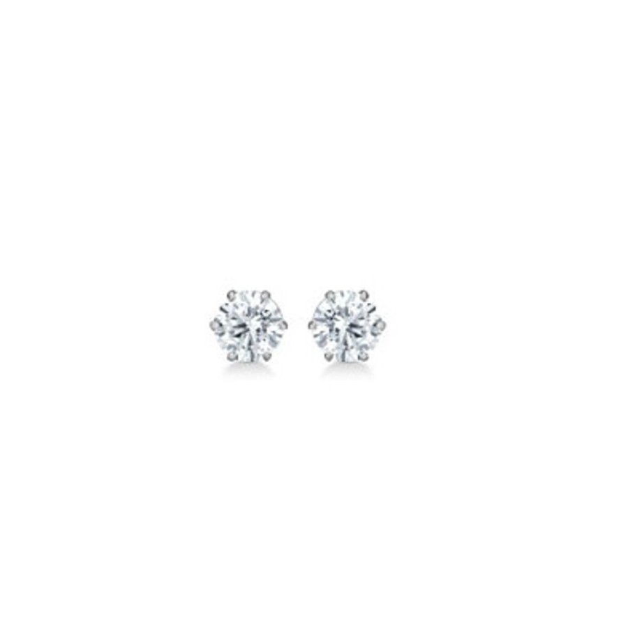 Jewellery Mads Z | Silver Earrings M 3,5 Mm Cz