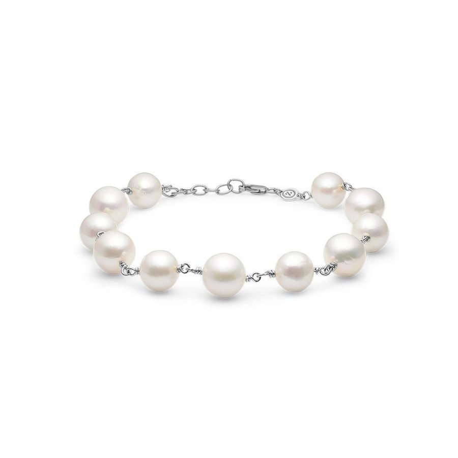 Jewellery Mads Z | Treasure Silver Bracelet With Cultured Pearls