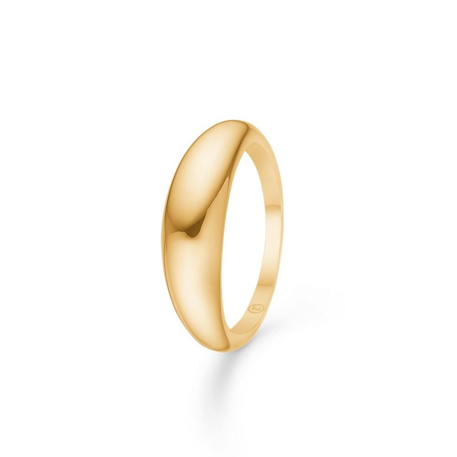 Jewellery Mads Z | Half-Moon Ring 14 Ct. Gold