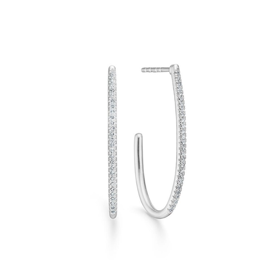 Jewellery Mads Z | Nelly Earrings 14 Ct. White Gold