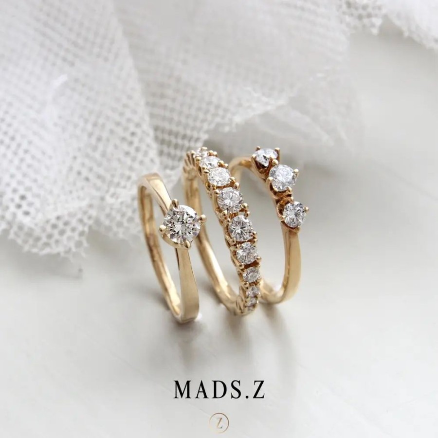 Jewellery Mads Z | Crown Ring 14 Ct. Gold W. 0,34 Ct.