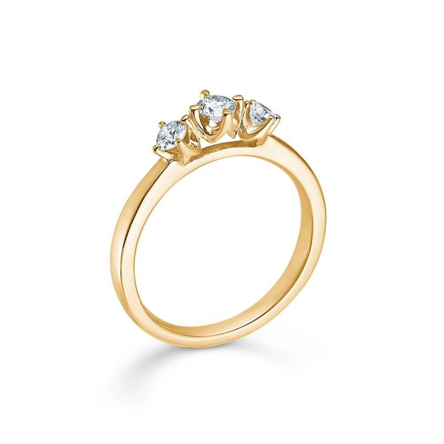 Jewellery Mads Z | Crown Trinity 14 Ct. Gold W. 0,34 Ct.