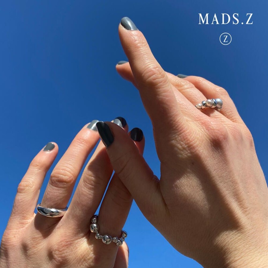 Jewellery Mads Z | Half-Moon Silver Ring