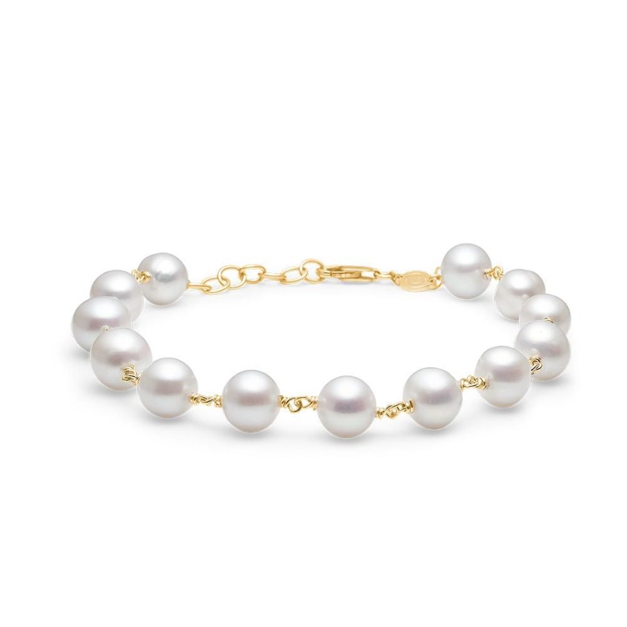 Jewellery Mads Z | Treasure Bracelet In 14 Ct. Gold With Pearls