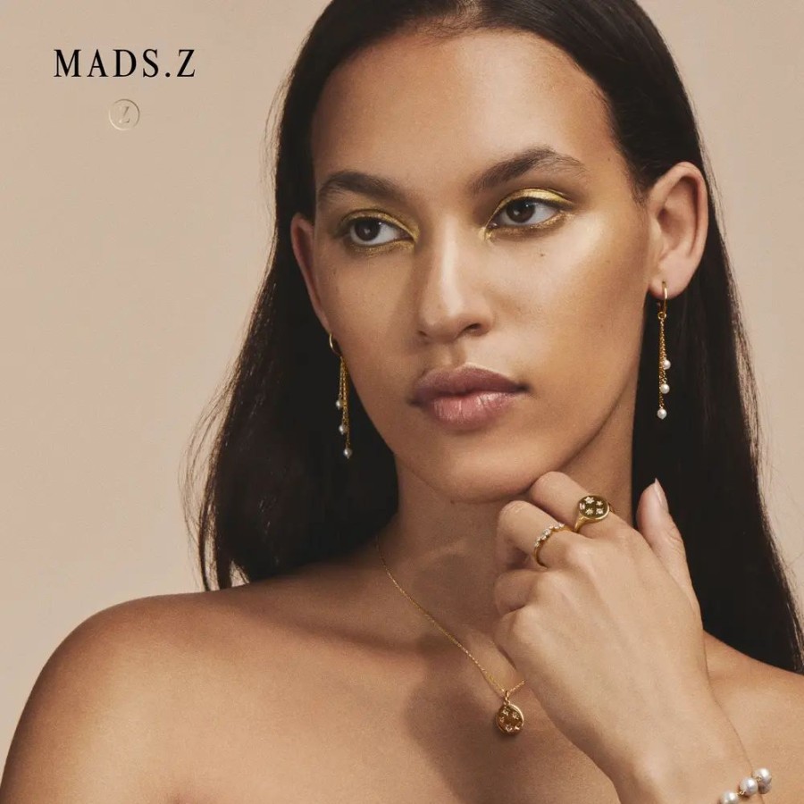 Jewellery Mads Z | Gemma Ring In 14 Ct. Gold With Diamonds