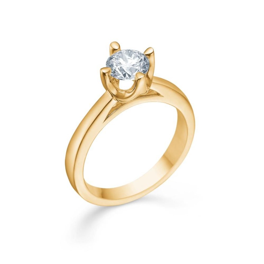 Jewellery Mads Z | Crown Ring 14 Ct. Gold W. 1.00 Ct. Diamond