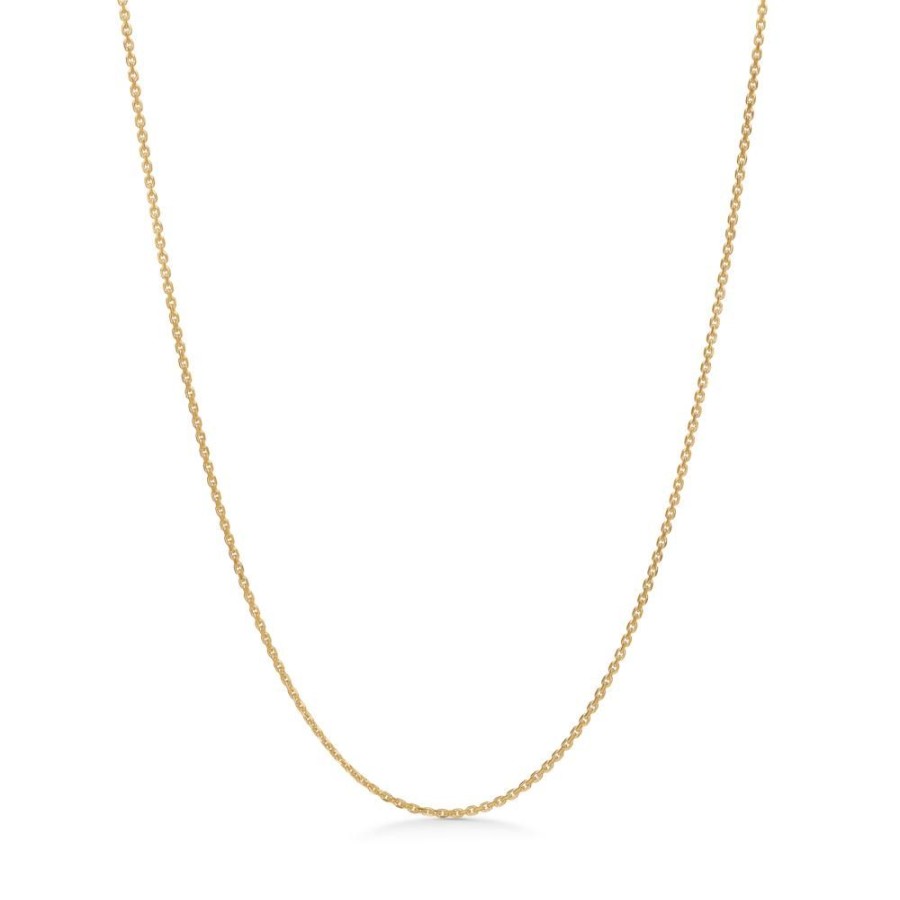 Jewellery Mads Z | 8 Kt. Gold Necklace Anchor Facet, 80 Cm