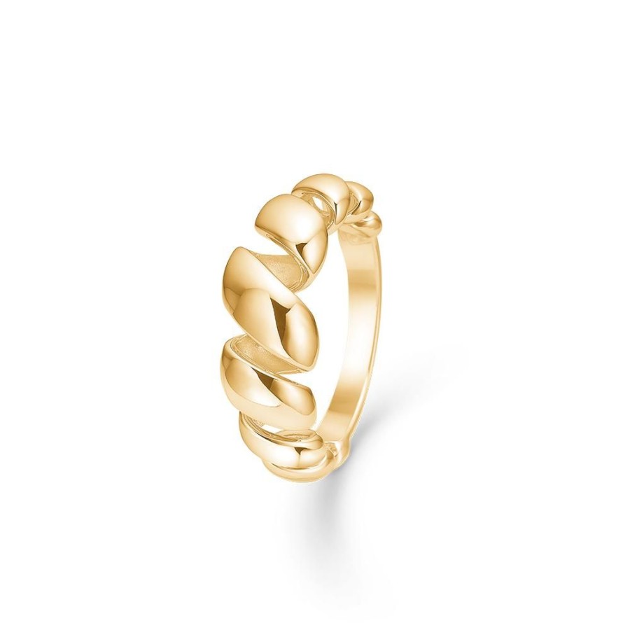 Jewellery Mads Z | Swirl 14 Ct. Gold Ring