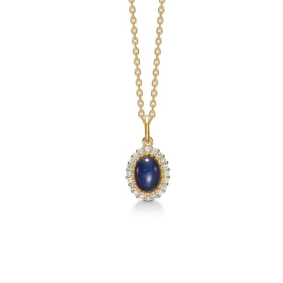 Jewellery Mads Z | Royal Sapphire 14 Kt. Gold Pendant With Sapphire