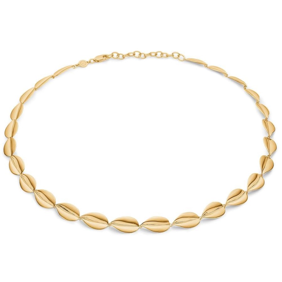 Jewellery Mads Z | Folding Drop Necklace In 14 Ct. Gold