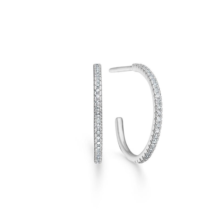 Jewellery Mads Z | Nelly Earrings 14 Ct. White Gold