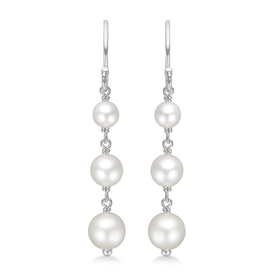 Jewellery Mads Z | Treasure Silver Earrings With 3 Pearls