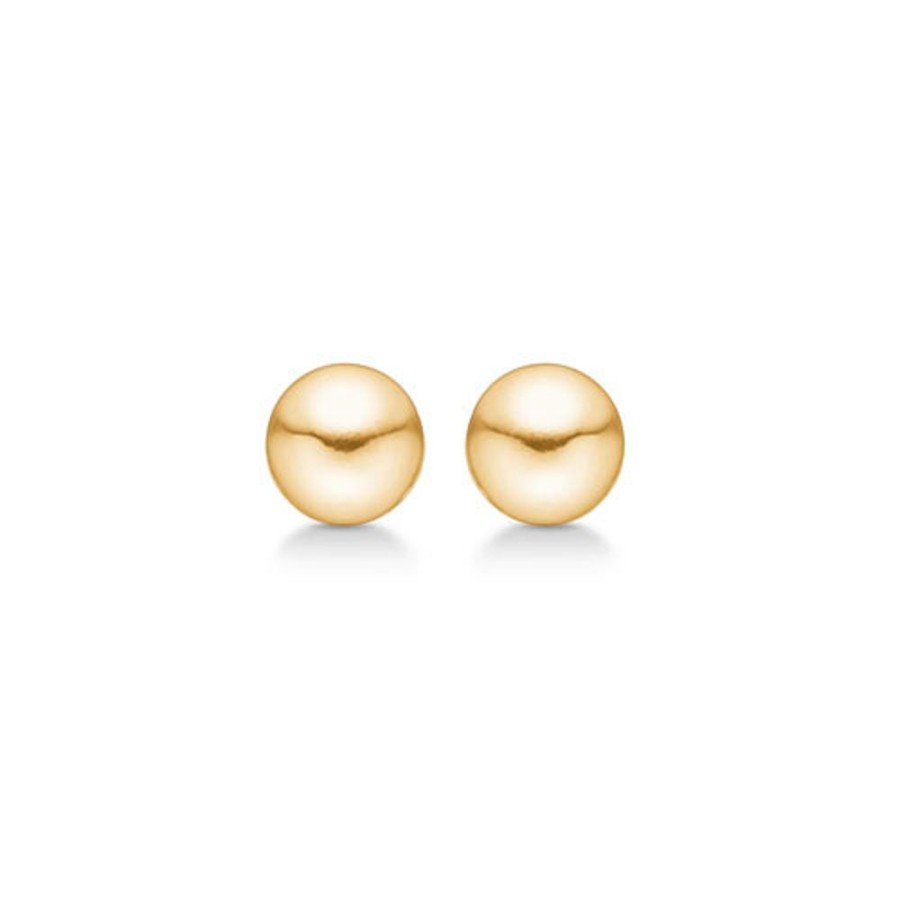 Jewellery Mads Z | 9 Kt. Gold Ball Earrings, 6 Mm.