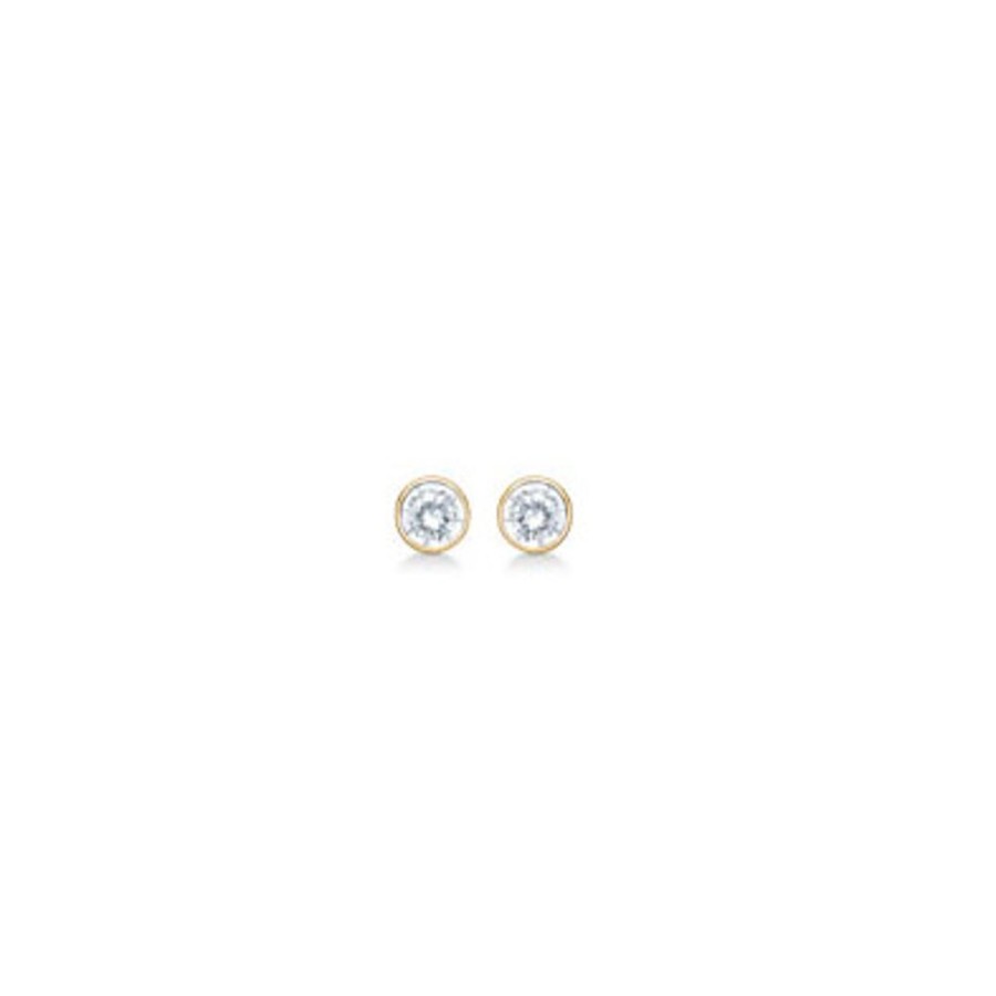 Jewellery Mads Z | 14 Ct. Gold Earrings, 3 Mm.