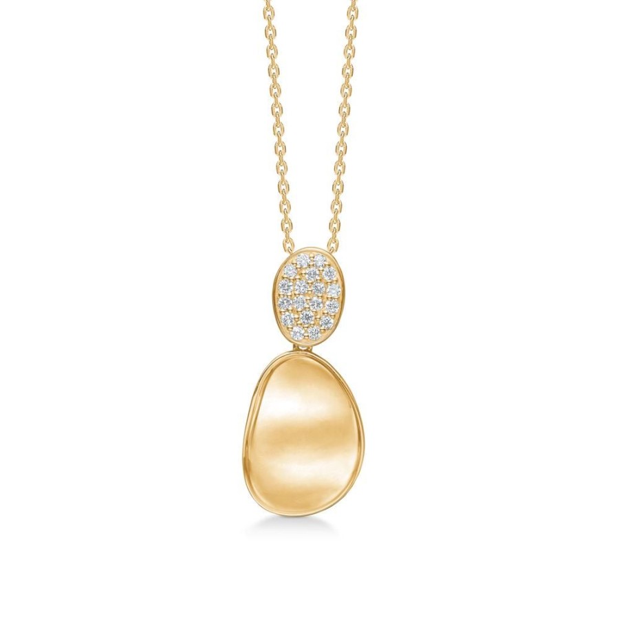 Jewellery Mads Z | Fidelity Pendant In 14 Ct. Gold With Diamonds