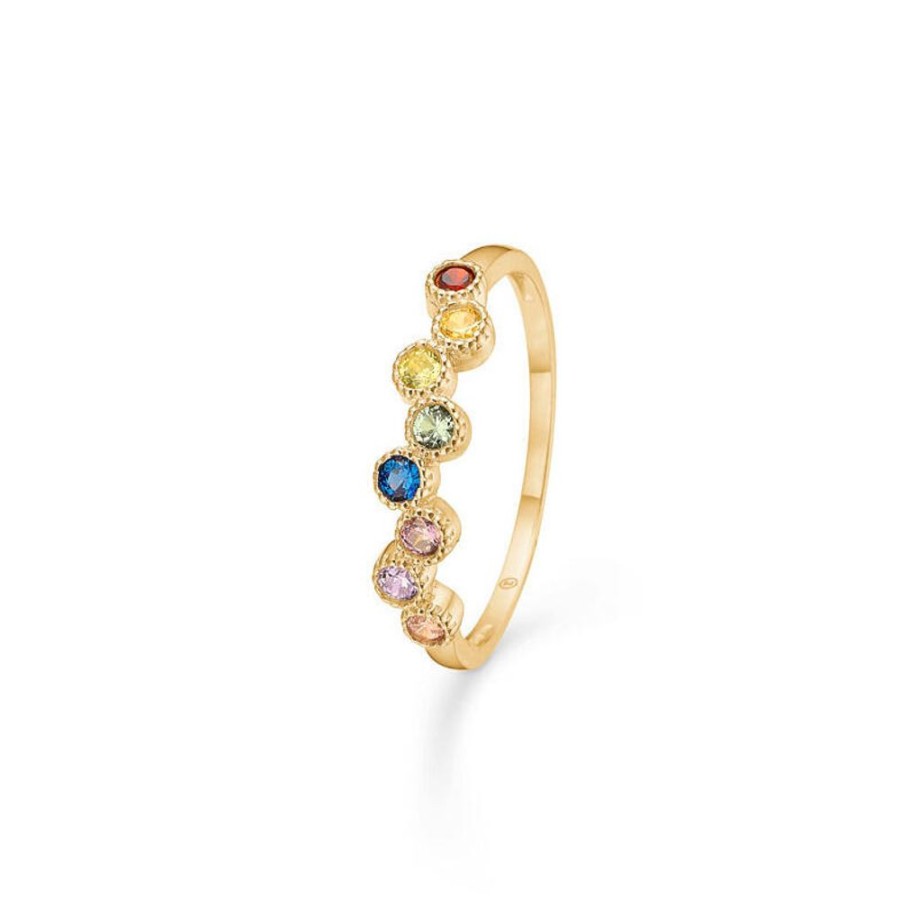 Jewellery Mads Z | Dido Colour Ring 8 Ct. Gold