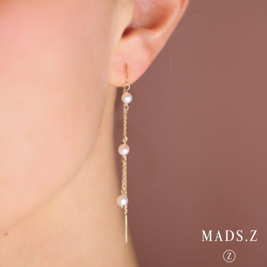 Jewellery Mads Z | Olivia Earrings 8 Ct. Gold