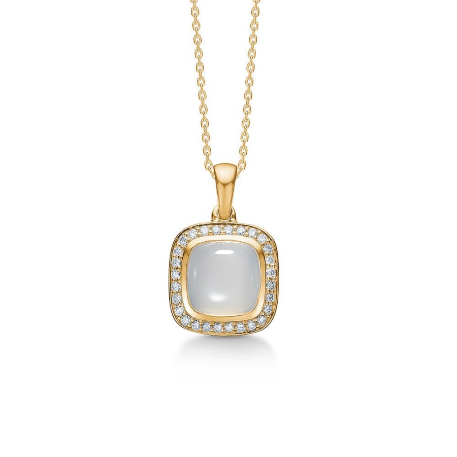 Jewellery Mads Z | Lunar Dome Pendant 14 Ct. Gold