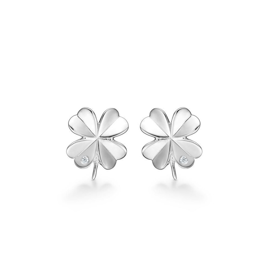 Jewellery Mads Z | Clover Silver Earrings