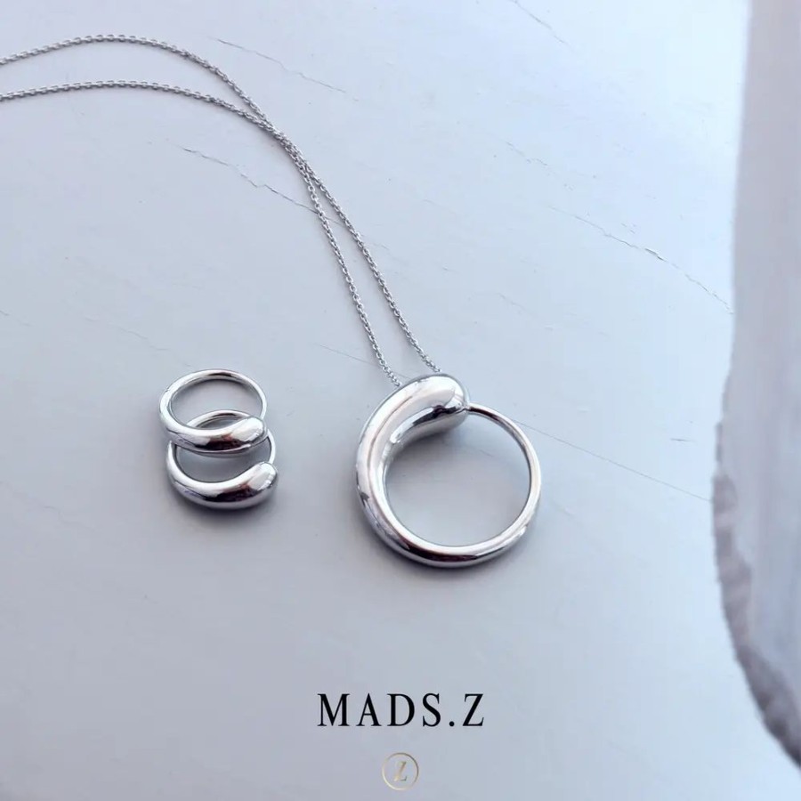 Jewellery Mads Z | Drop Silver Earrings