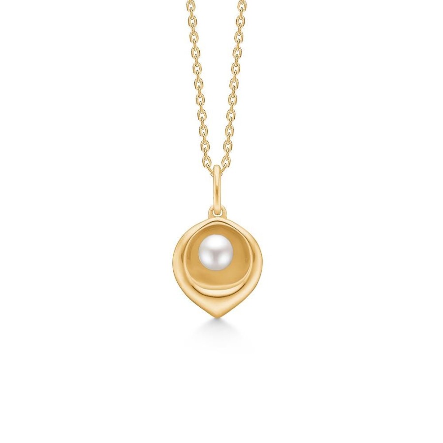 Jewellery Mads Z | Lily Pendant In 14 Ct. Gold W. Pearl