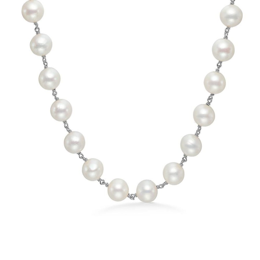 Jewellery Mads Z | Treasure Silver Necklace With Cultured Pearls