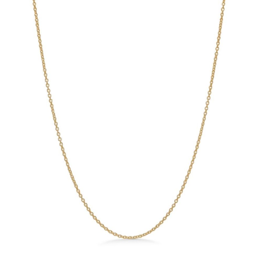 Jewellery Mads Z | 8 Kt. Gold Necklace Round Anchor, 45 Cm