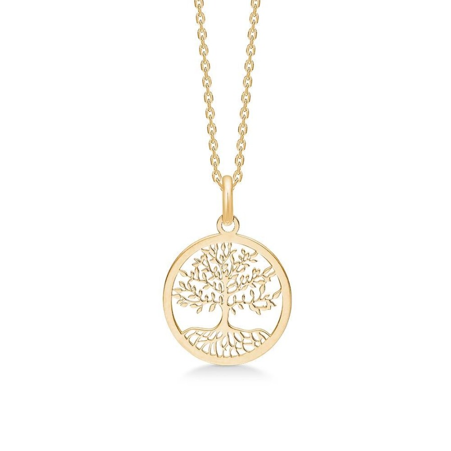 Jewellery Mads Z | Tree Of Life Pendant In 8 Ct. Gold