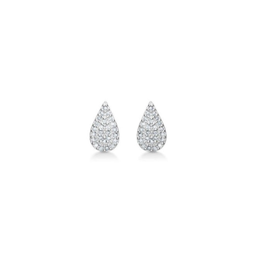 Jewellery Mads Z | Eliza Earrings 14 Ct. White Gold