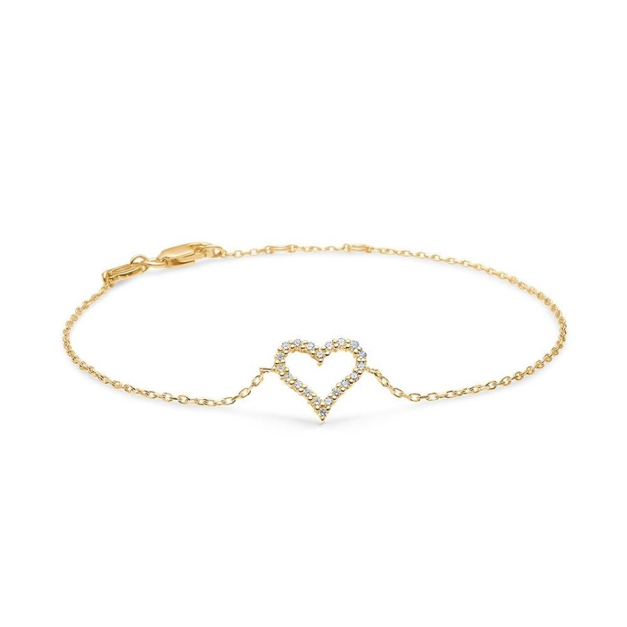 Jewellery Mads Z | Tender Heart Bracelet 14 Ct. Gold