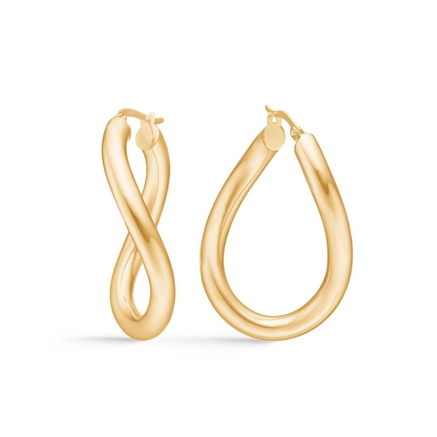 Jewellery Mads Z | Silvia Earrings In 8 Ct. Gold