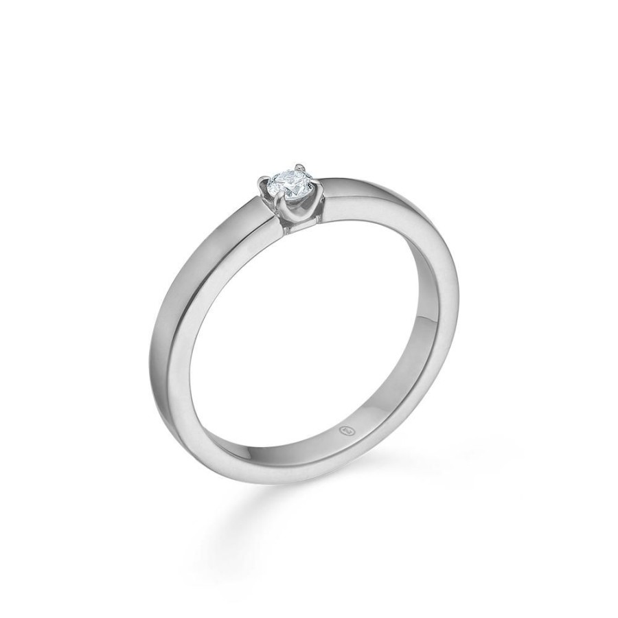 Jewellery Mads Z | Crown Alliance 14 Ct. White Gold W. 0,09 Ct.