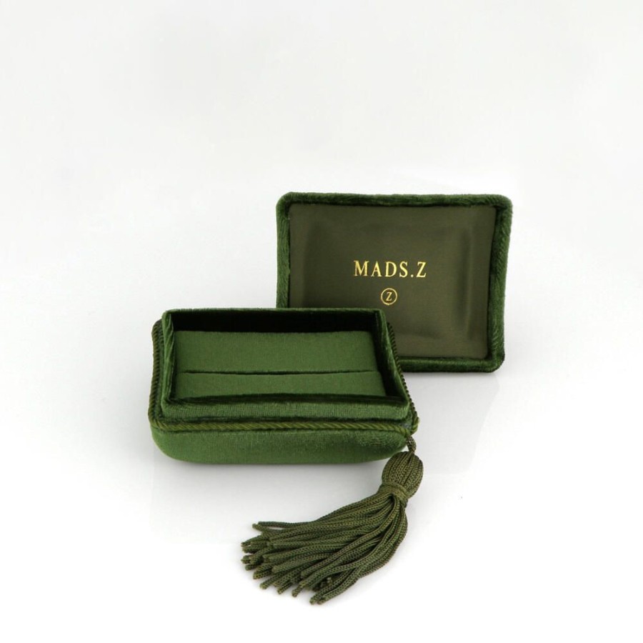 Jewellery Mads Z | Exclusive Velour Box Green Size. S