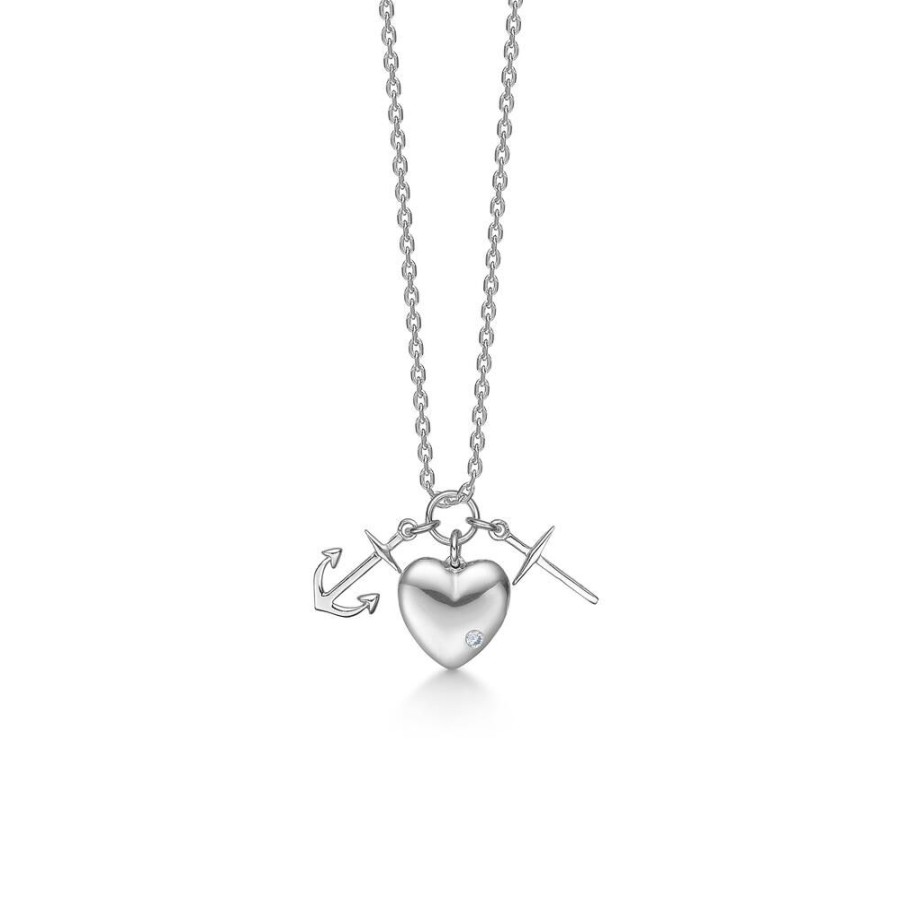 Jewellery Mads Z | Hope, Faith, Love Silver Necklace