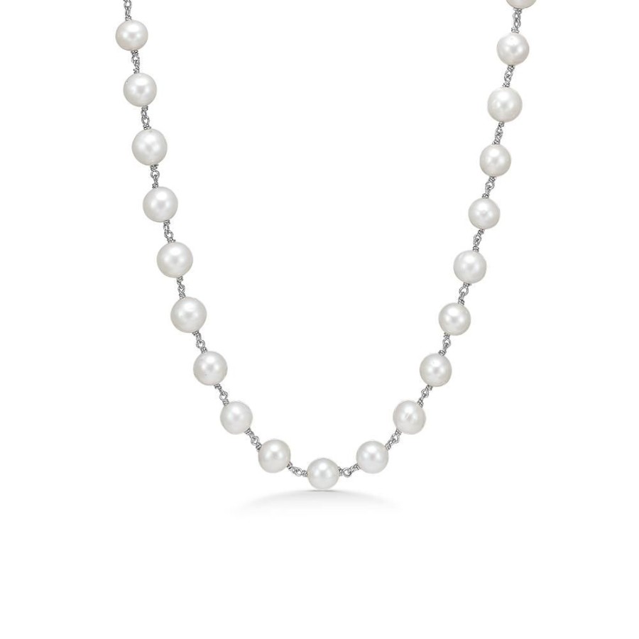 Jewellery Mads Z | Treasure Silver Necklace With Pearls