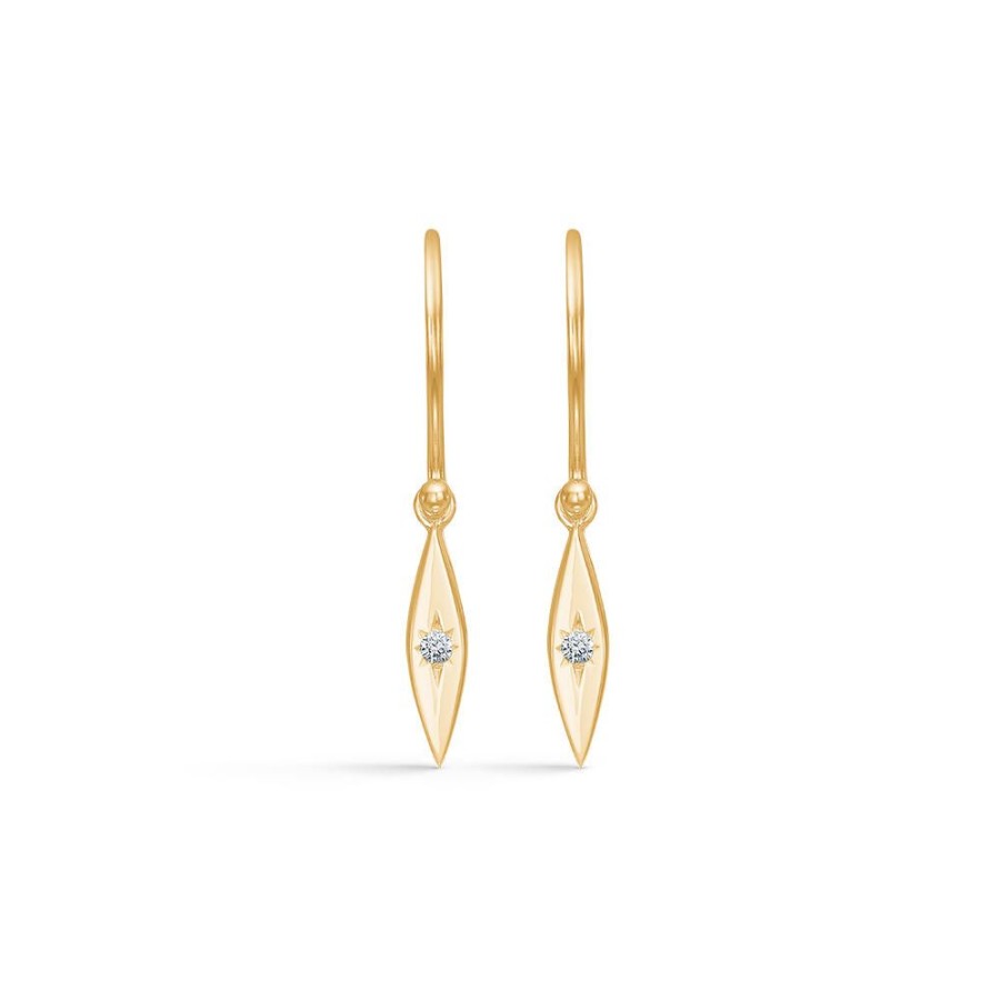 Jewellery Mads Z | Kite Earrings In 8 Ct. Gold