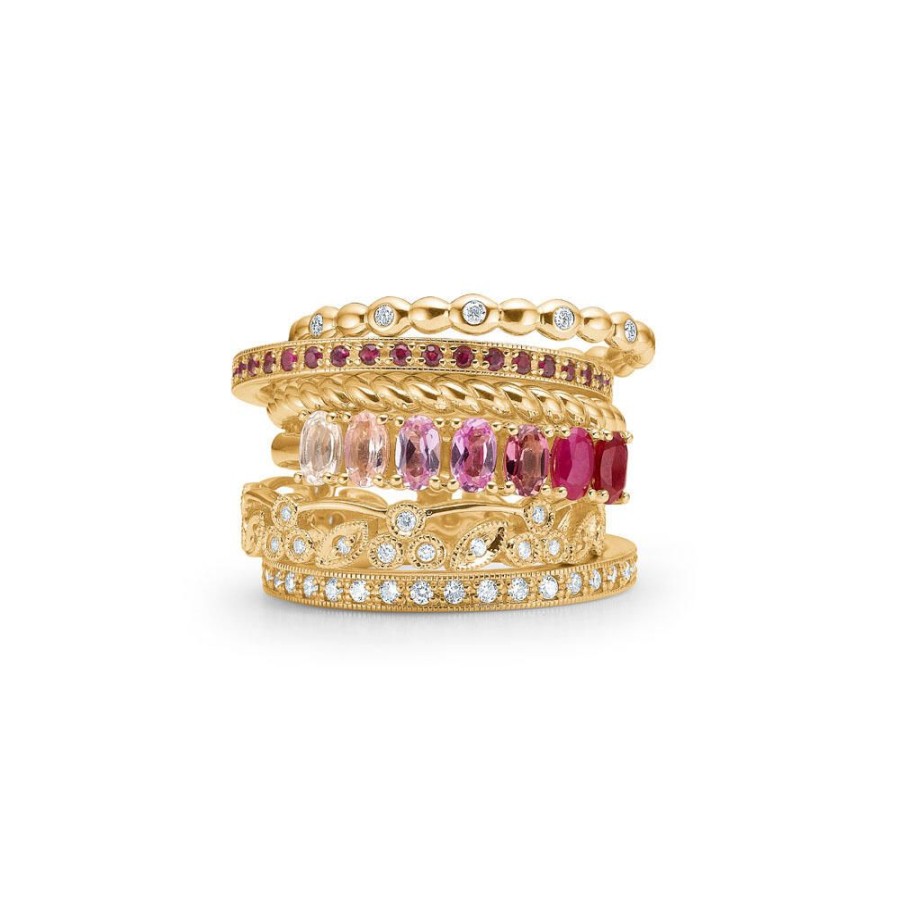 Jewellery Mads Z | Poetry 14 Ct. Gold Ring W. Rubies