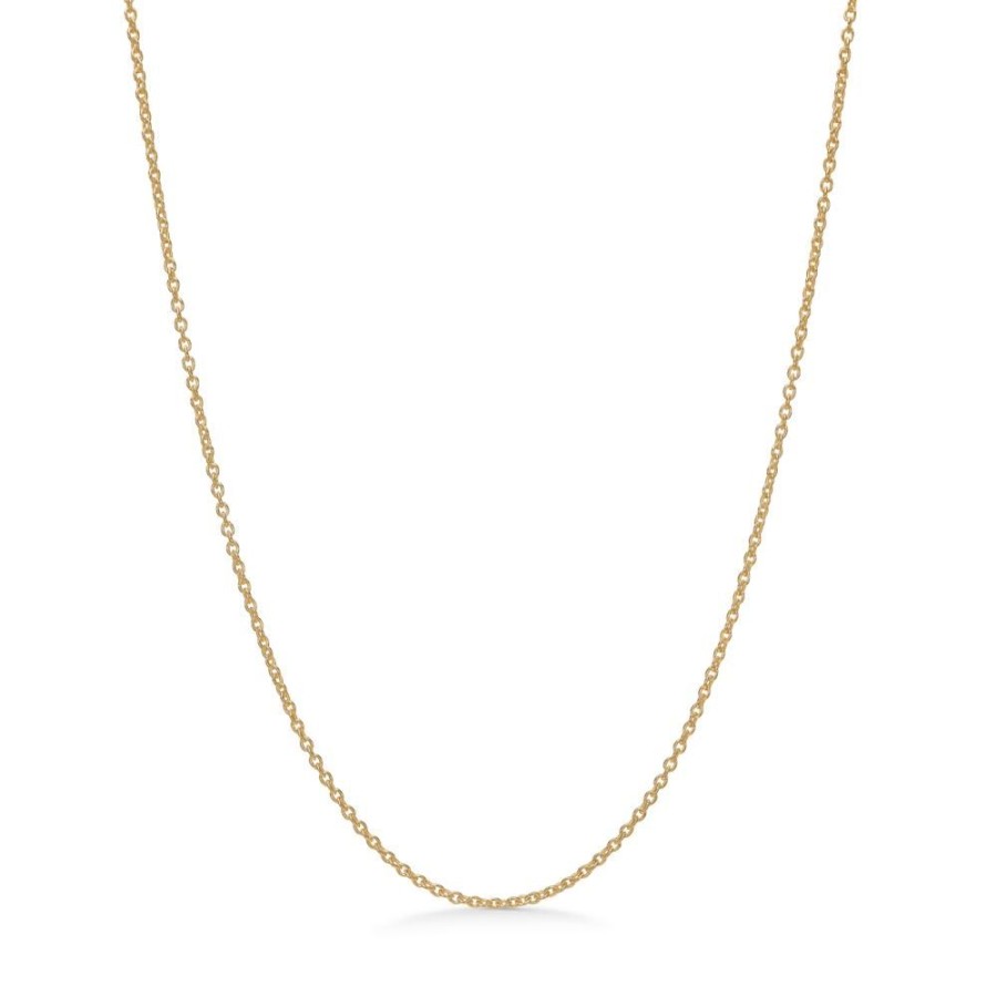 Jewellery Mads Z | 8 Kt. Gold Necklace Round Anchor, 55 Cm