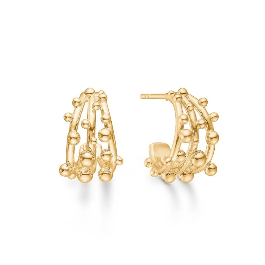 Jewellery Mads Z | Bubbles Earrings In 14 Ct. Gold