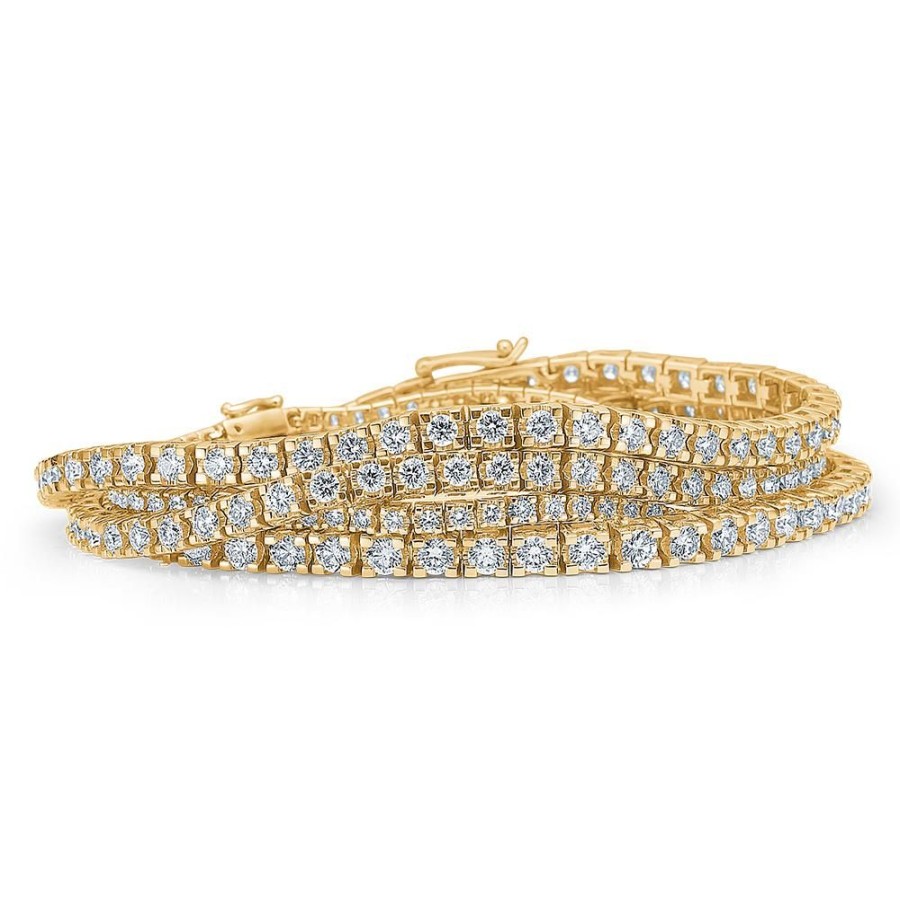 Jewellery Mads Z | Tennis Bracelet In 14 Ct. Gold With 1,53 Ct. Diamonds