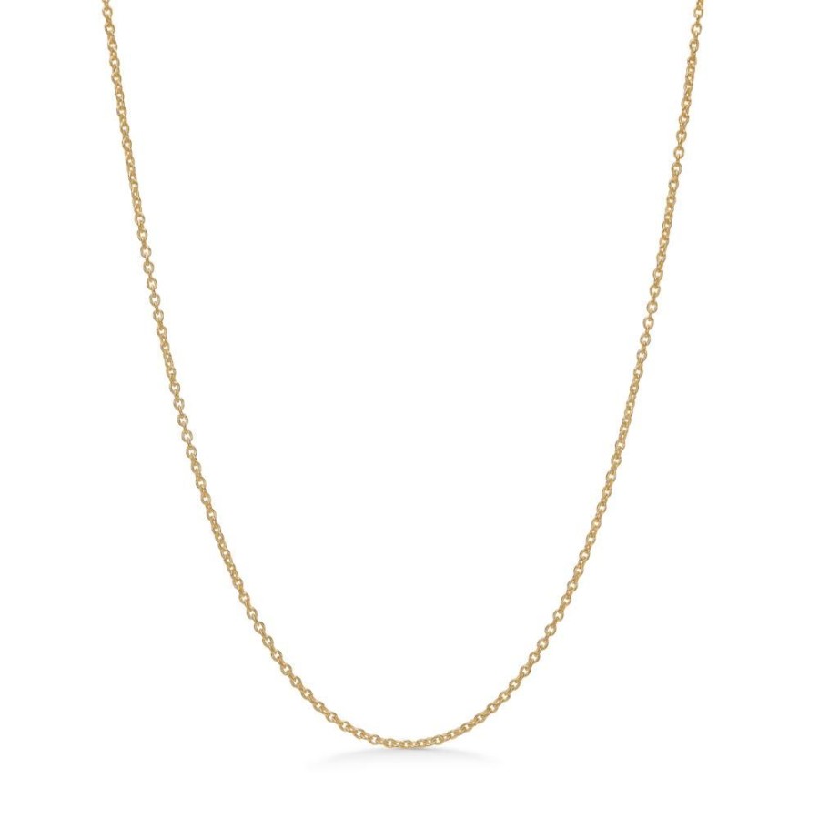 Jewellery Mads Z | 8 Kt. Gold Necklace Round Anchor, 55 Cm