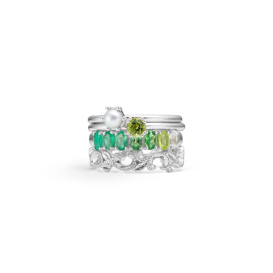 Jewellery Mads Z | Poetry Solitaire Peridot Silver Ring With Peridot