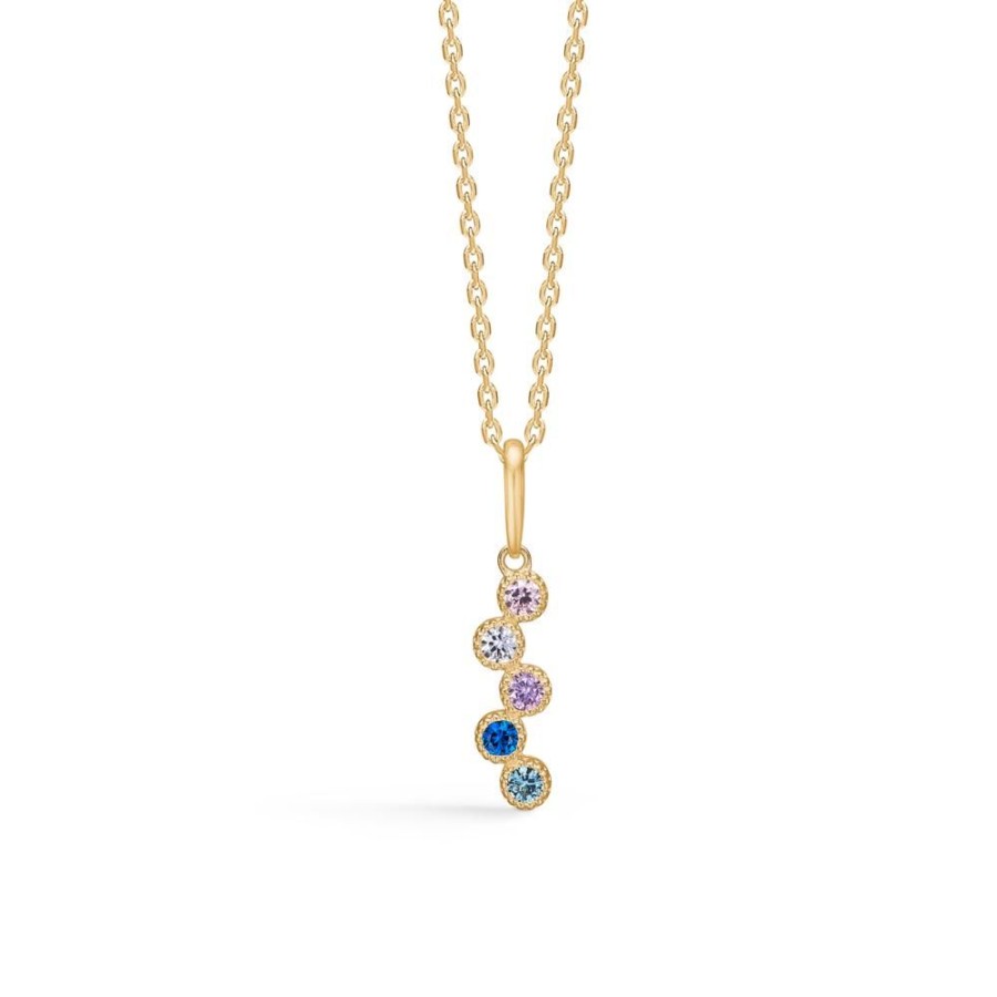 Jewellery Mads Z | Dido Colour Pendant In 8 Kt. Gold