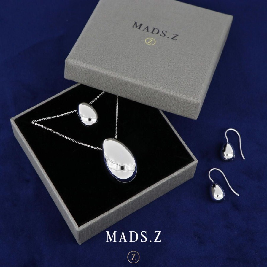 Jewellery Mads Z | Ellipse Silver Necklace