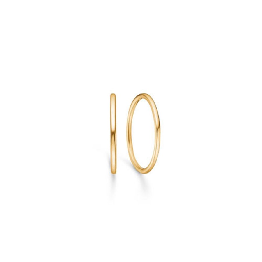 Jewellery Mads Z | 8 Ct. Gold Hoops 15 Mm