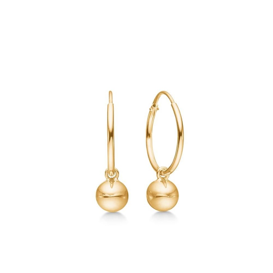 Jewellery Mads Z | Orbit Ball Earrings In 8 Kt. Gold